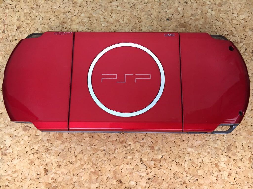 全国無料，人気 【値下げ、動作確認済】SONY PSP 3000 ラディアントレッド モンスターハンターポータブル 2ndG付