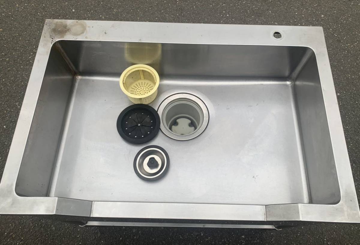 業務用 tanico 一槽 船形 シンク 蛇口付 900×600×815 一層 タニコー 流し台 厨房機材 キッチン 手洗い場 厨房機器 店舗用品 一層 大阪発 業務用 tanico 一槽 船形 シンク 蛇口付 900×600×815 一層 タニコー