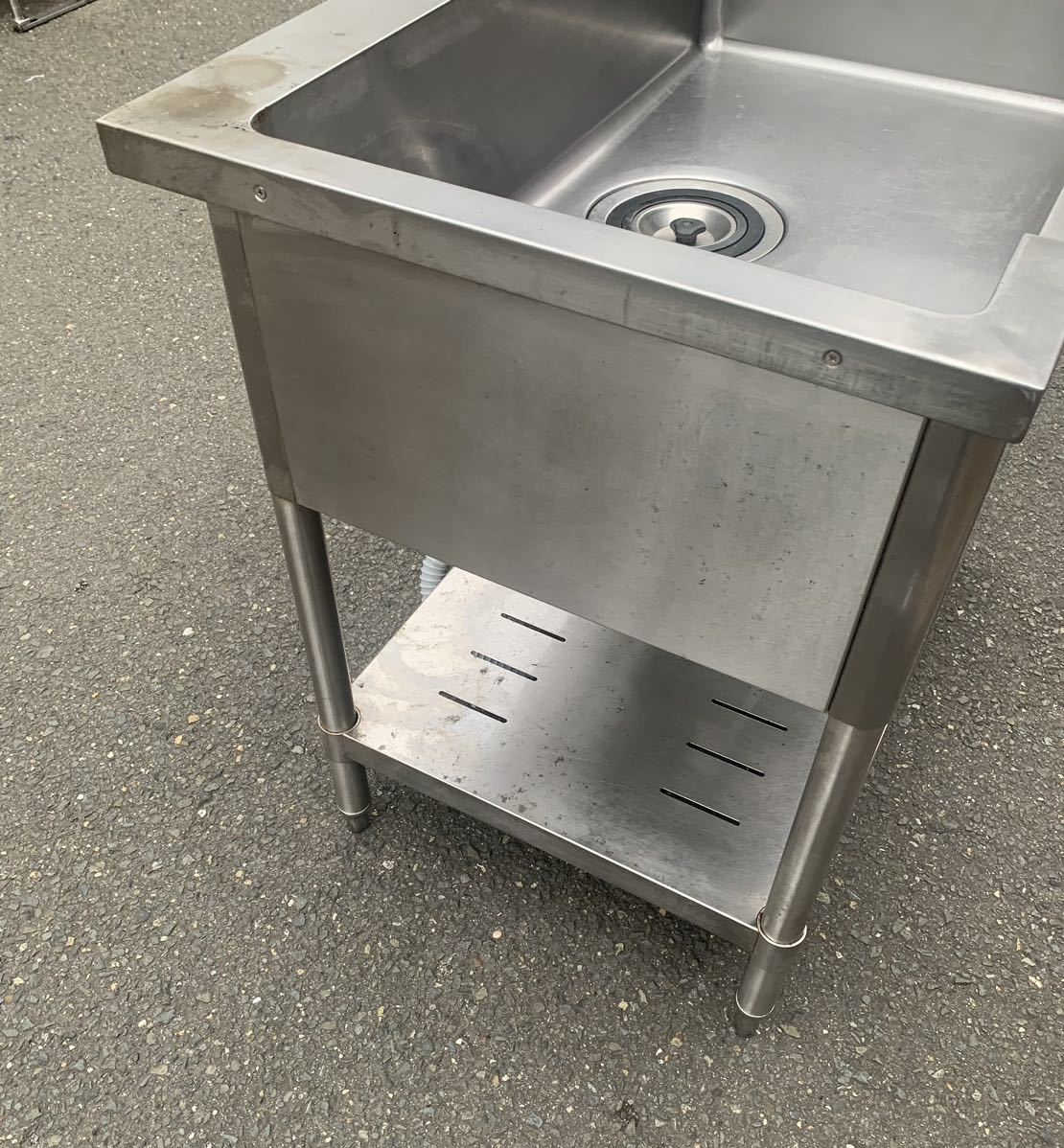 業務用 tanico 一槽 船形 シンク 蛇口付 900×600×815 一層 タニコー