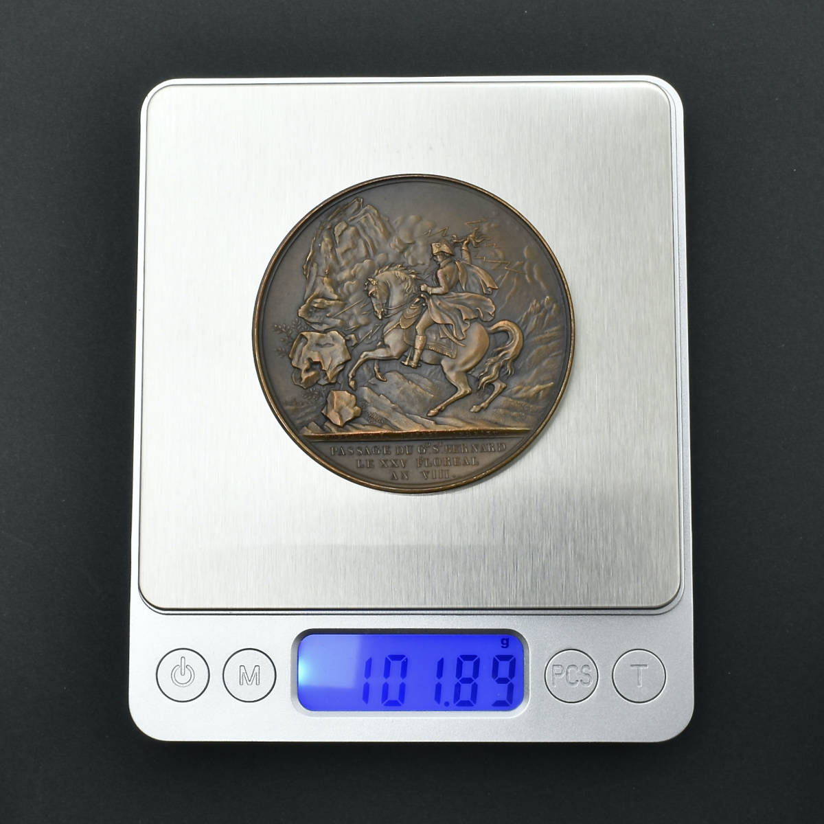 ナポレオン マレンゴの戦い 1800年 銅貨 無冠 1930年 フランス皇帝 