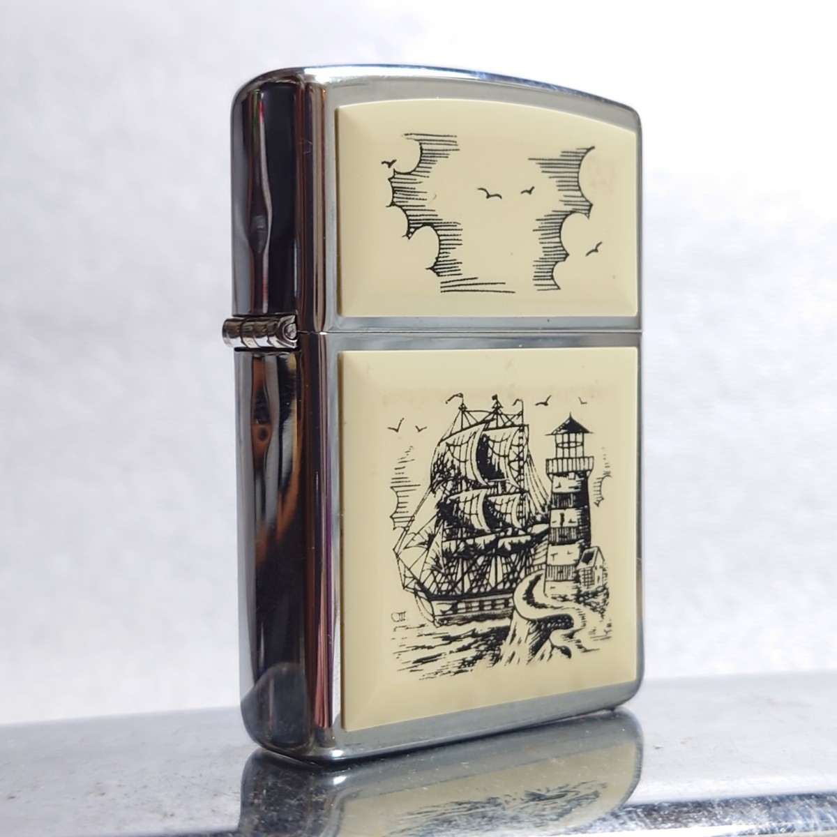 1111円～ ZIPPO 未使用 スクリムショウ ウルトラライト 帆船 灯台 