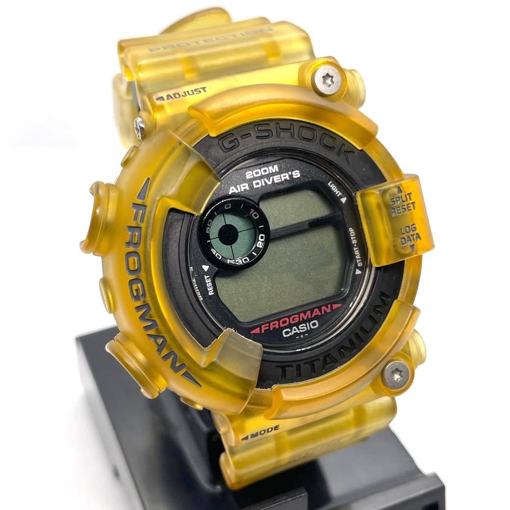 1スタ】 G-SHOCK DW-8200 フロッグマン スケルトン イエロー CASIO 