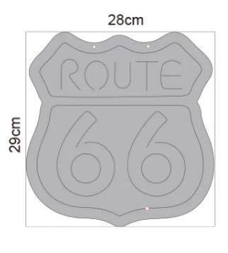 新品☆点灯確認済 ルート66 Route66 ネオンサイン LED アンティーク