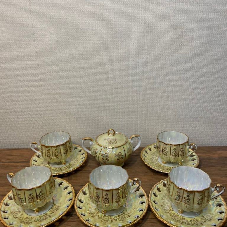KUDO TOKI fancy China ティーカップ 4客 ヴィンテージ KUDO TOKI fancy China ティーカップ 4客 ヴィンテージ