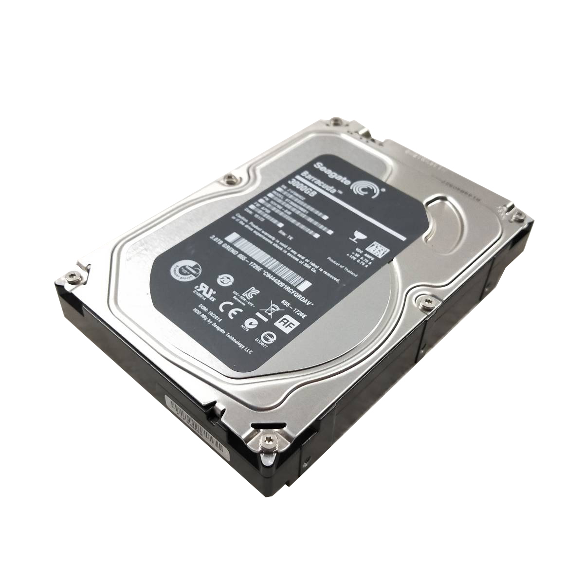 【中古パーツ】3.5 SATA 3TB 1台 正常 APPLE HDD ST3000DM001 使用時間10930H■ HDD2701