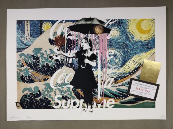 DEATH NYC アートポスター12 【世界限定】 葛飾北斎 神奈川沖浪裏 富嶽