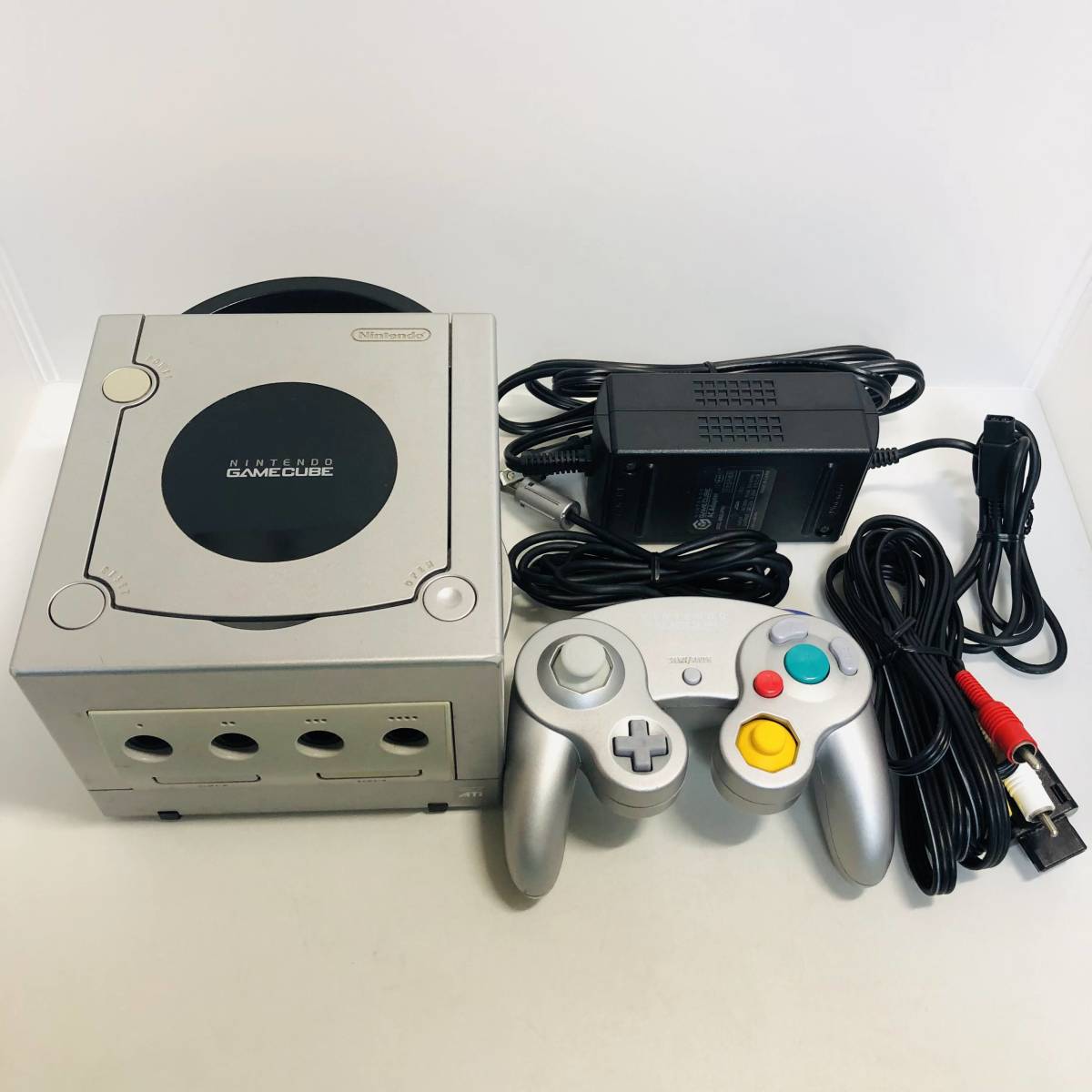 ゲーム機】エラー品 ゲームキューブ シルバー 本体 コントローラー AC 