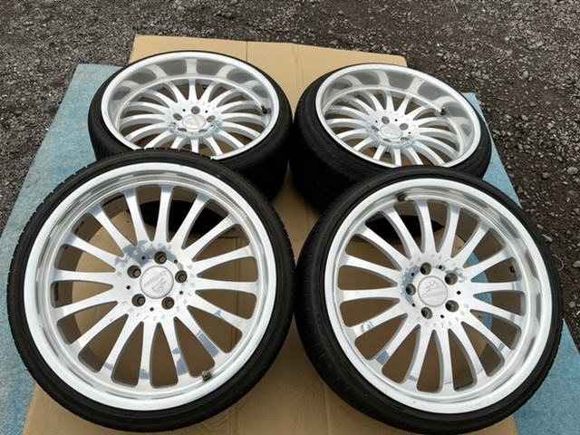 ホイール付タイヤ4本セット 純正 CARLSSON FORGED 軽量鍛造カールソン