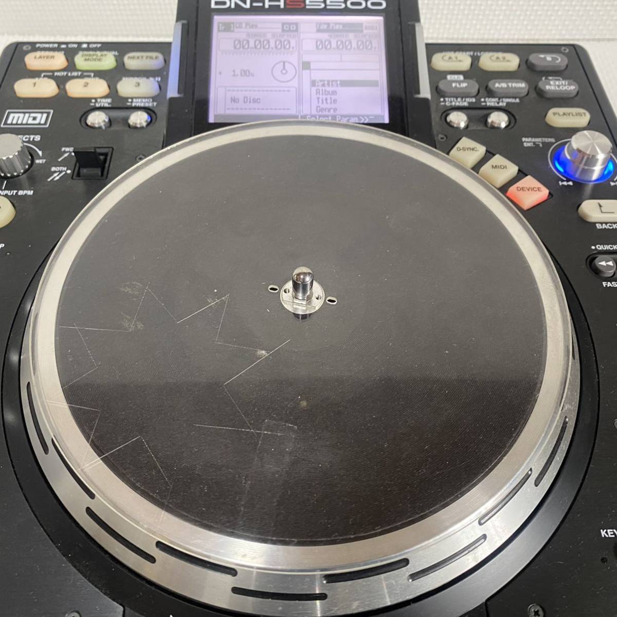 1円 CDドライブ搭載 DENON DN-HS5500 CDJ ターンテーブル デノン 通知