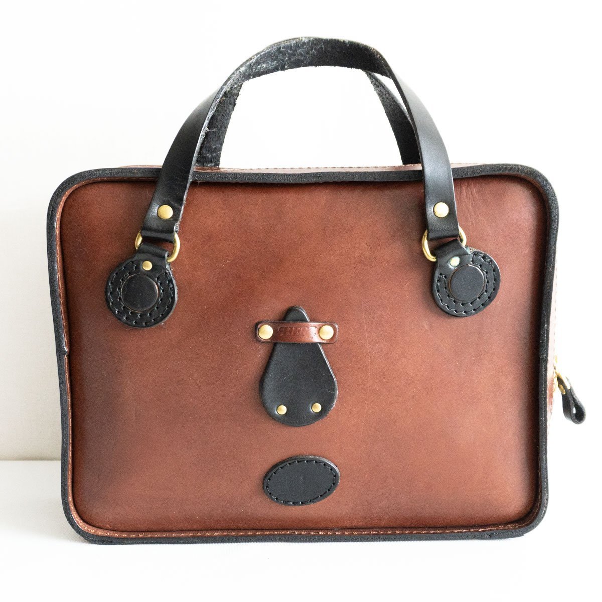 【美品】 HERZ ヘルツ【オールレザー ハンドバッグ】 レザー バッグ 鞄 2305208