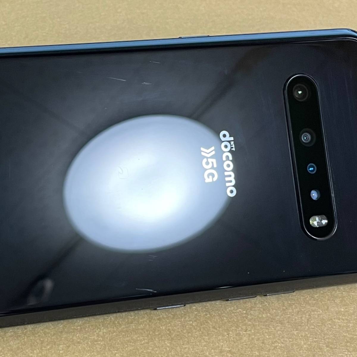 液晶美品/SIMフリー】LG V60 ThinQ 5G［L-51A］128GB ブラック 06112 