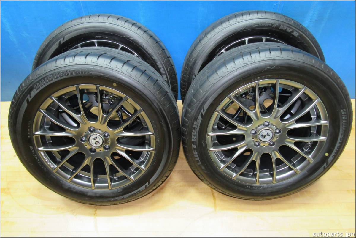 美品☆5064☆ブリヂストン・225/55R17夏・2022年・タイヤ・MONZAJAPAN 