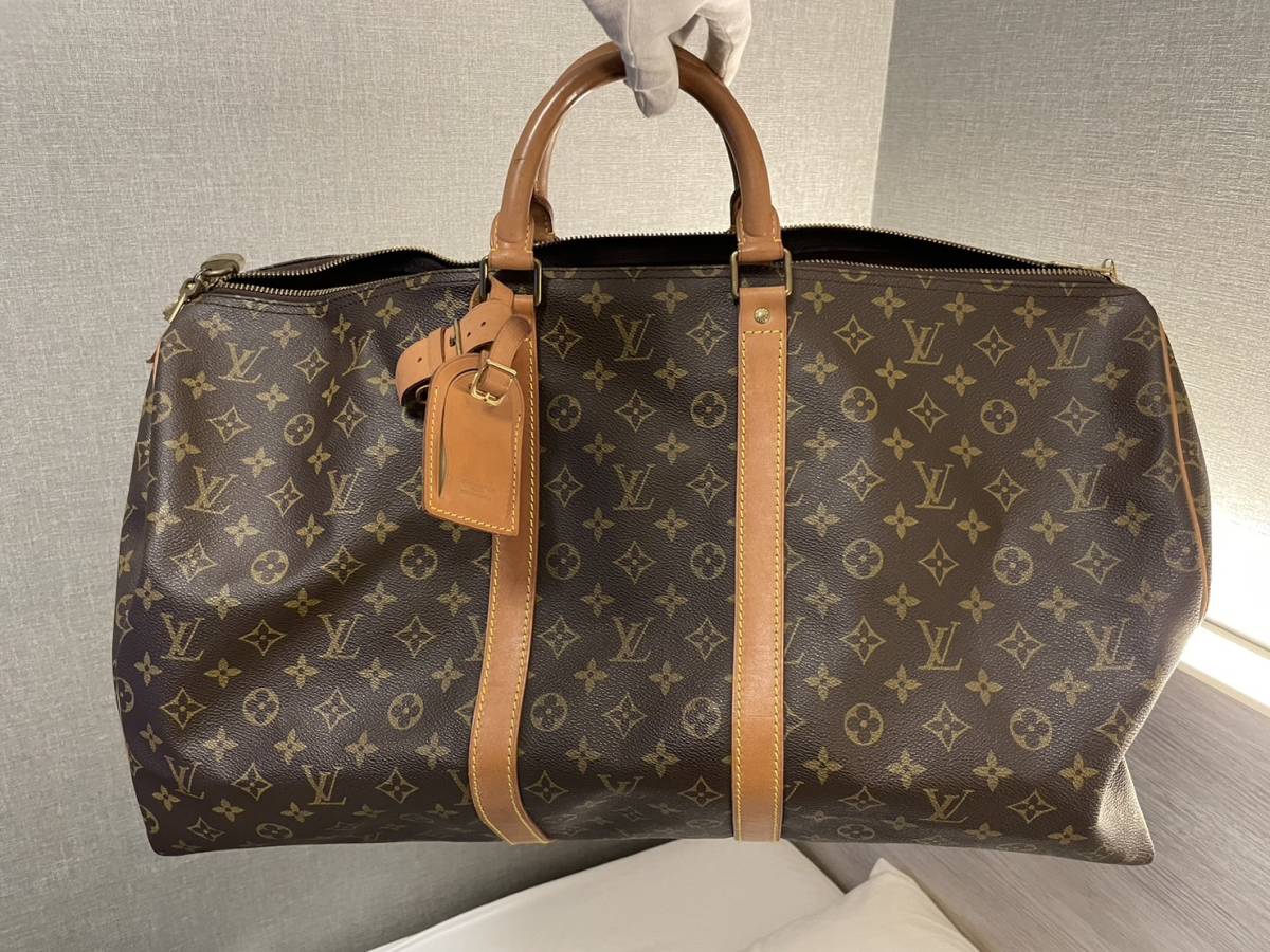 1円 石 良品 LOUIS VUITTON ルイヴィトン モノグラム キーポル55 MI874 