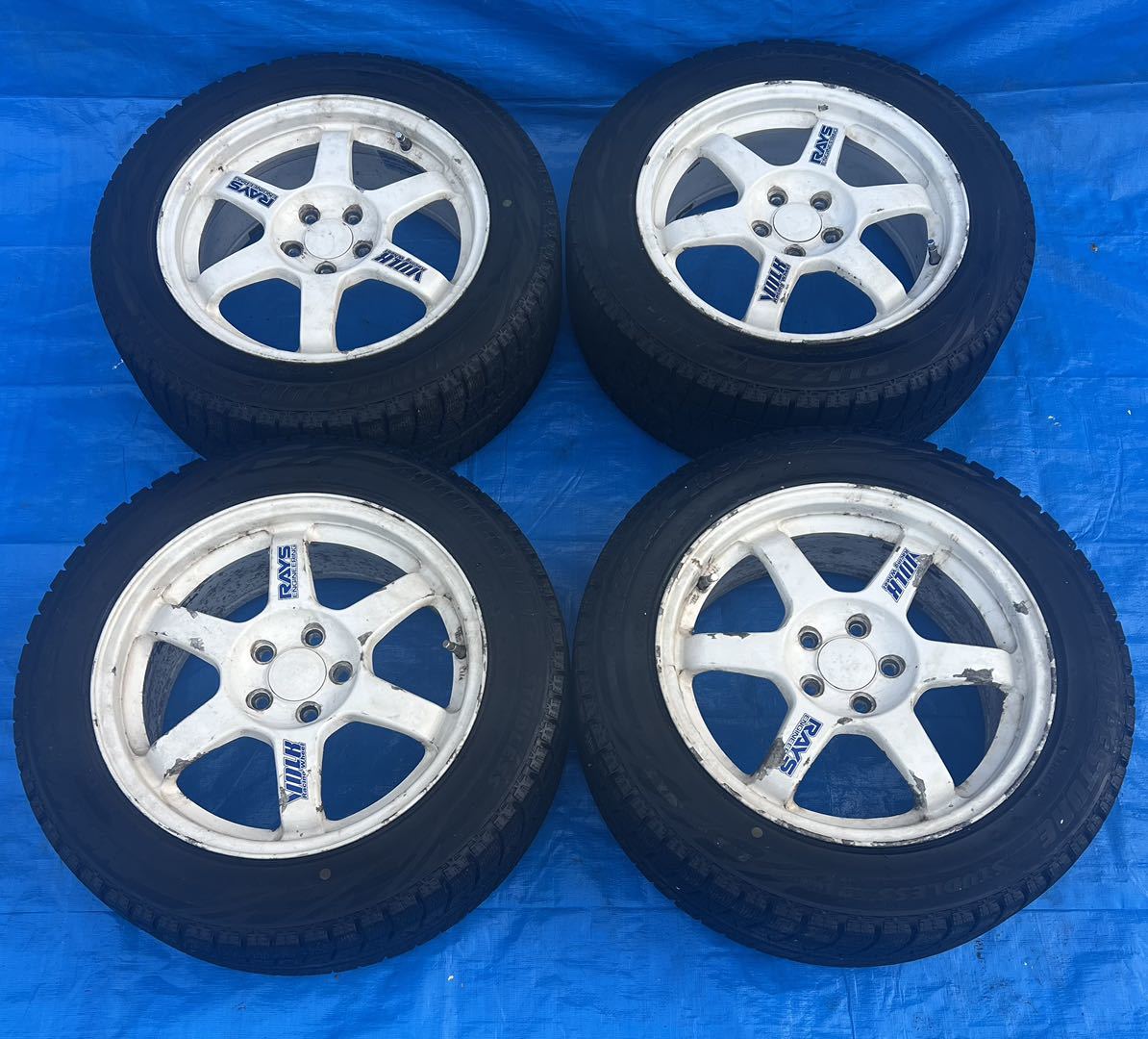 RAYS VOLK RACING TE37 16インチ 7J +46 pcd100 5穴 セリカ 