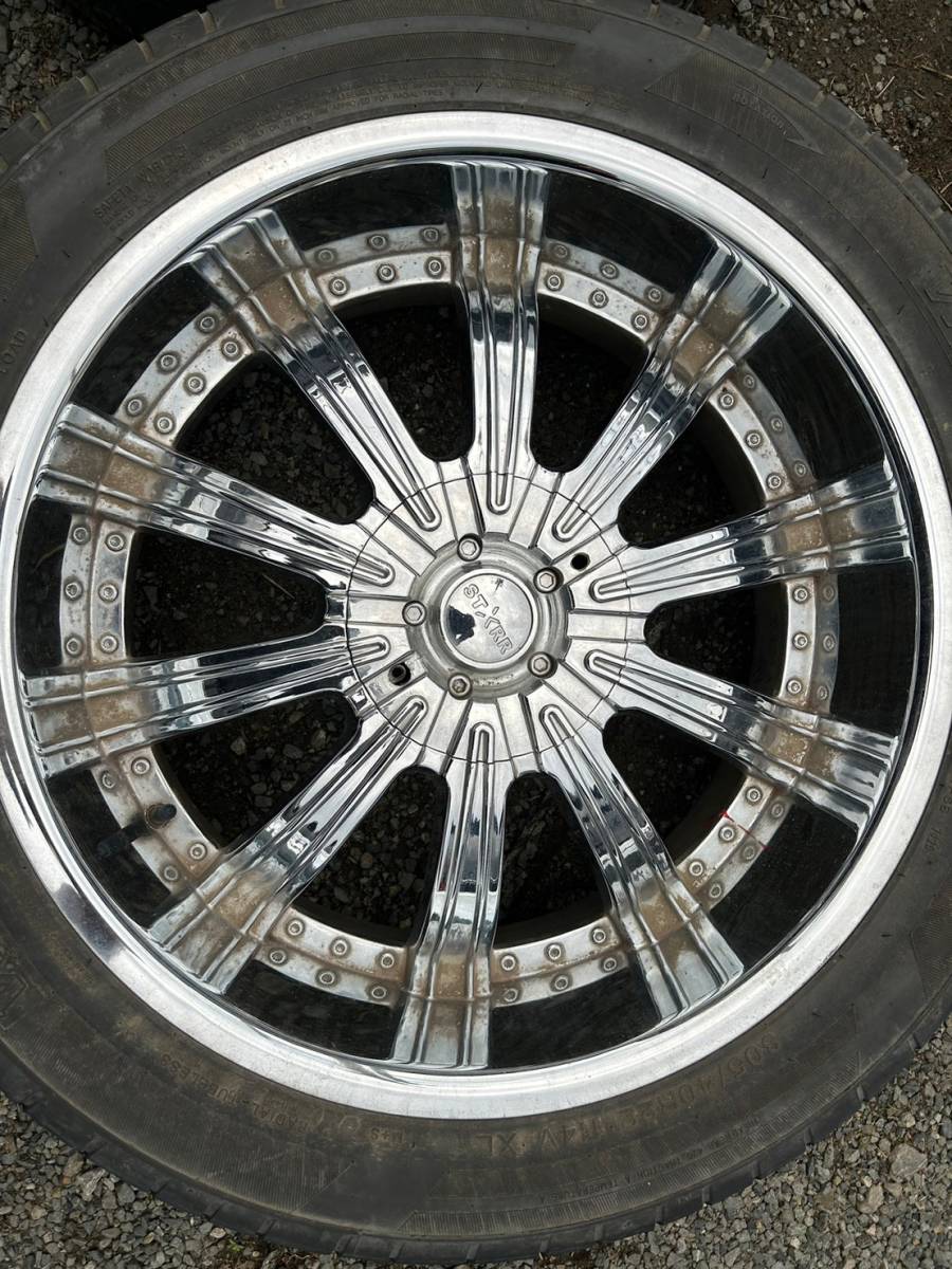 ☆STXRR☆22インチタイヤホイール☆9.5J 22インチ☆四本セット 