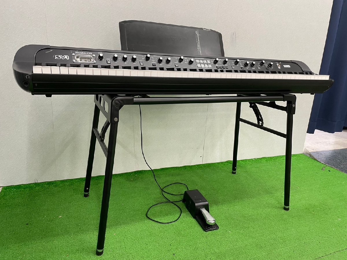 □t2421 現状品☆KORG コルグ SV-1-88 スタンド付き シンセサイザー 