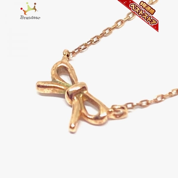 エテ ete ネックレス K10PG リボン アクセサリー（首）