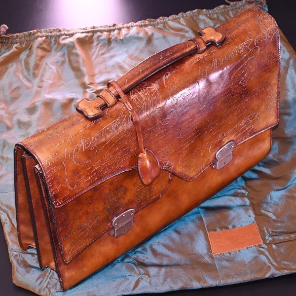 本物 ベルルッティ 極希少 オルガ期1stモデル スクリットレザー Grand  