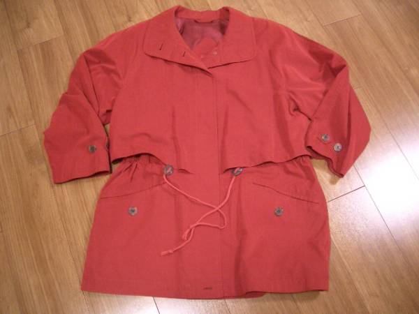 超美品☆彡Aquascutum♪☆ミリタリーコート風☆赤色
