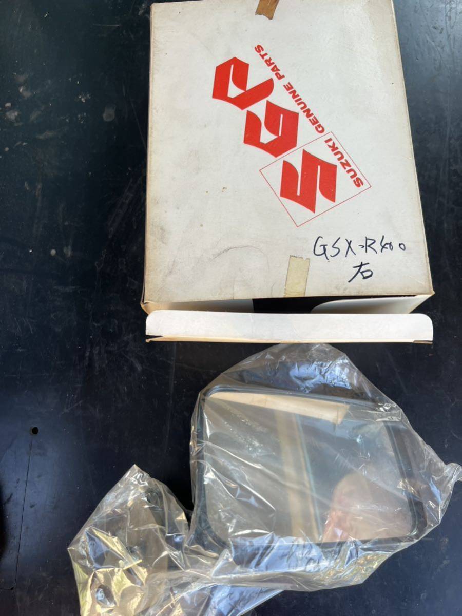 スズキ 純正部分 当時物 GSX-R400 純正ミラー 右 カウルミラー