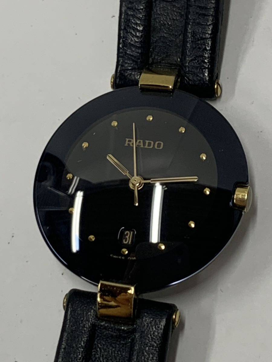 ラドー 129.4077.4N RADO クポール 1円スタートRADO ラウンド GP×SS