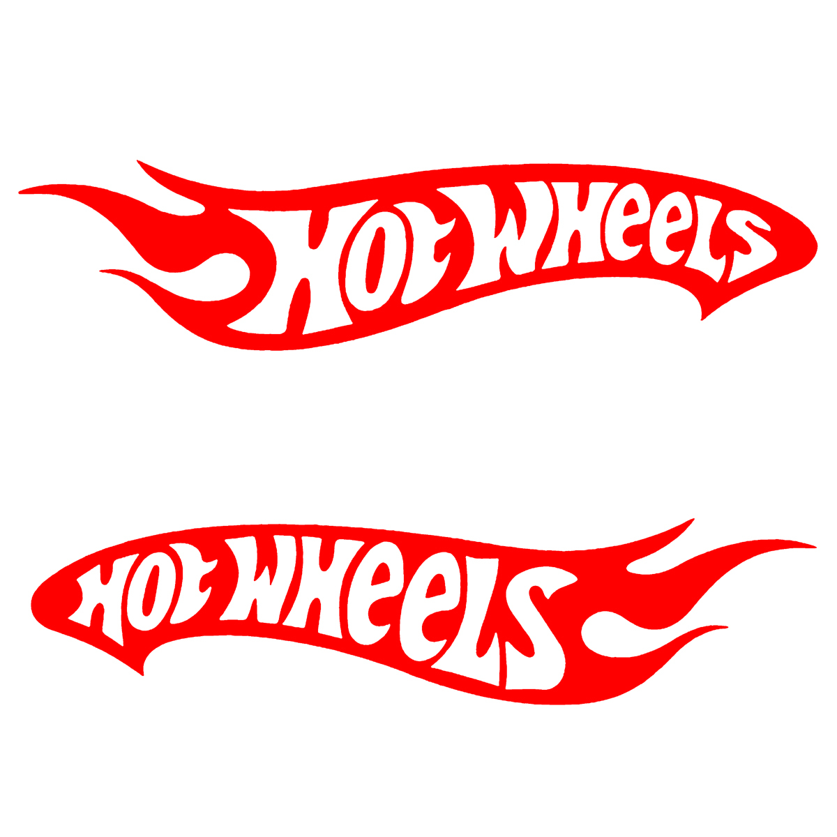 Hot Wheels ホットホイール 左右 カッティングステッカー ホットロッド 