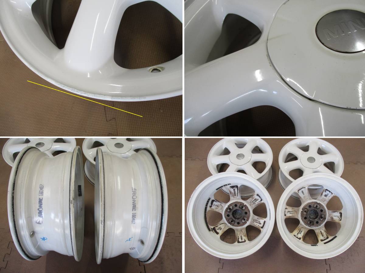 BMW MINI ミニ 純正 5.5J 15インチアルミホイール PCD100 4本セット 