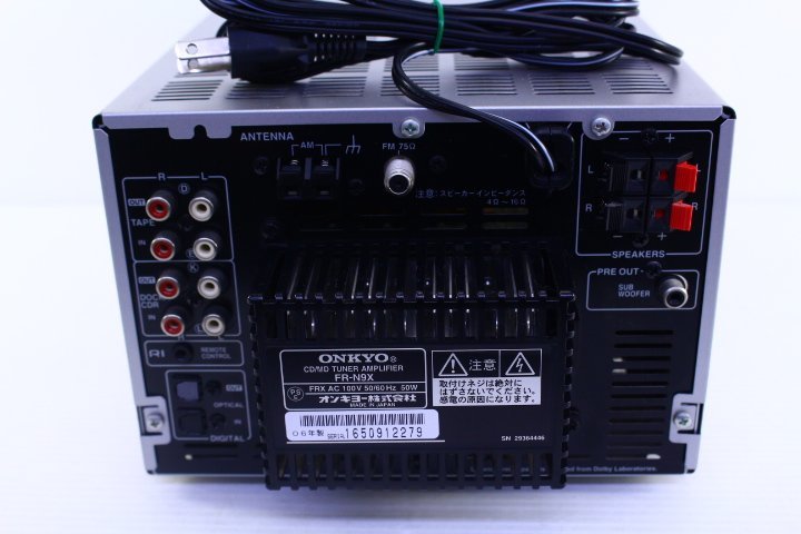 オーディオ機器 ONKYO FR-N9X ミニコンポ D-N9X スピーカー
