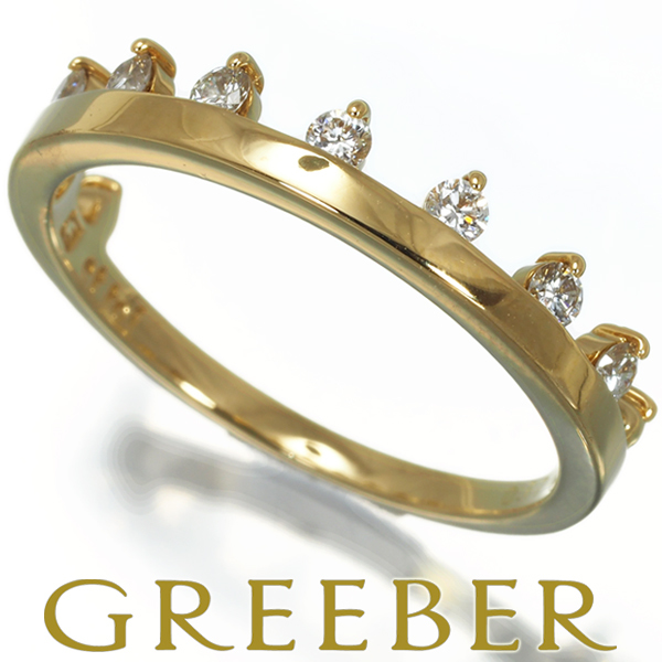 エトワ リング ダイヤ 0.17ct ティアラ 12号 K18YG BLJ/GENJ