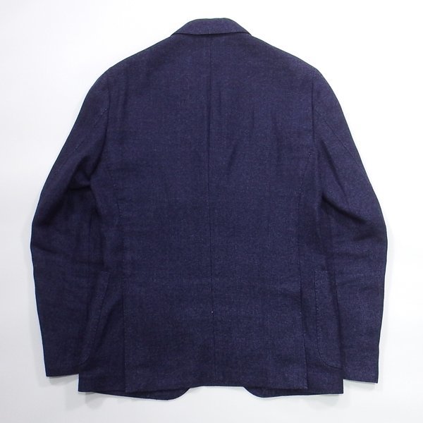 極 イタリア製 LARDINI JK515 ウールリネン3Bテーラードジャケット 