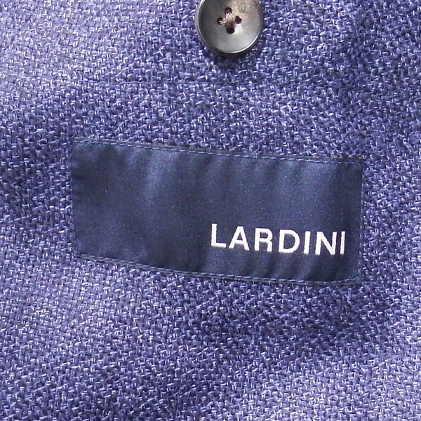 極 イタリア製 LARDINI JK515 ウールリネン3Bテーラードジャケット 