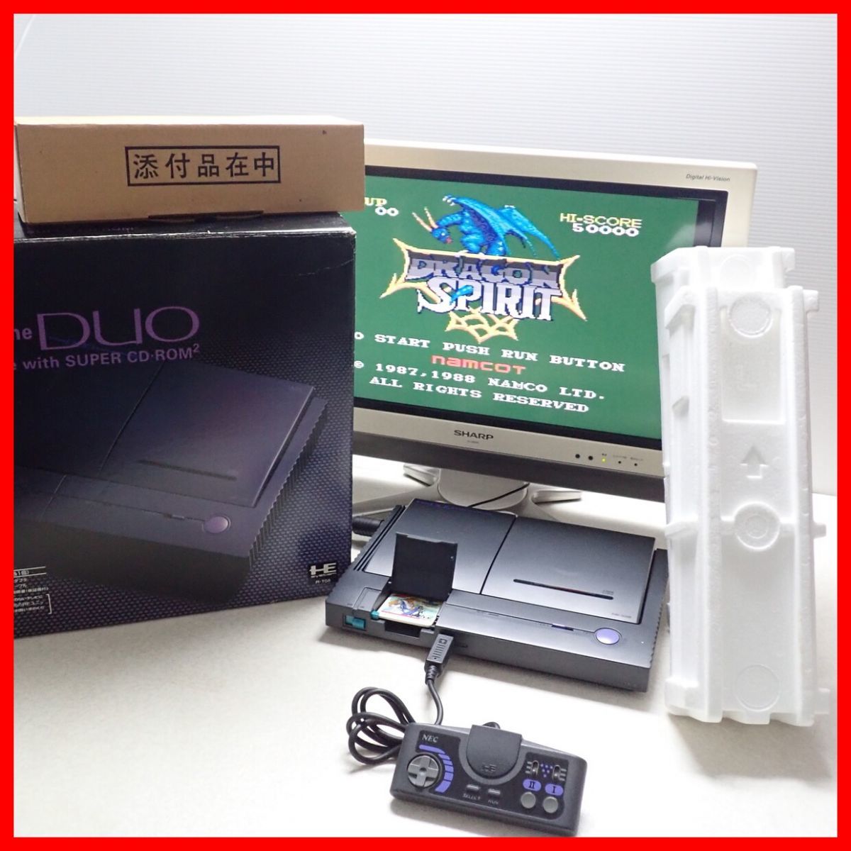 ◇PCE PCエンジン DUO 本体 PI-TG8 PCEngine デュオ 日本電気 NEC 箱説 