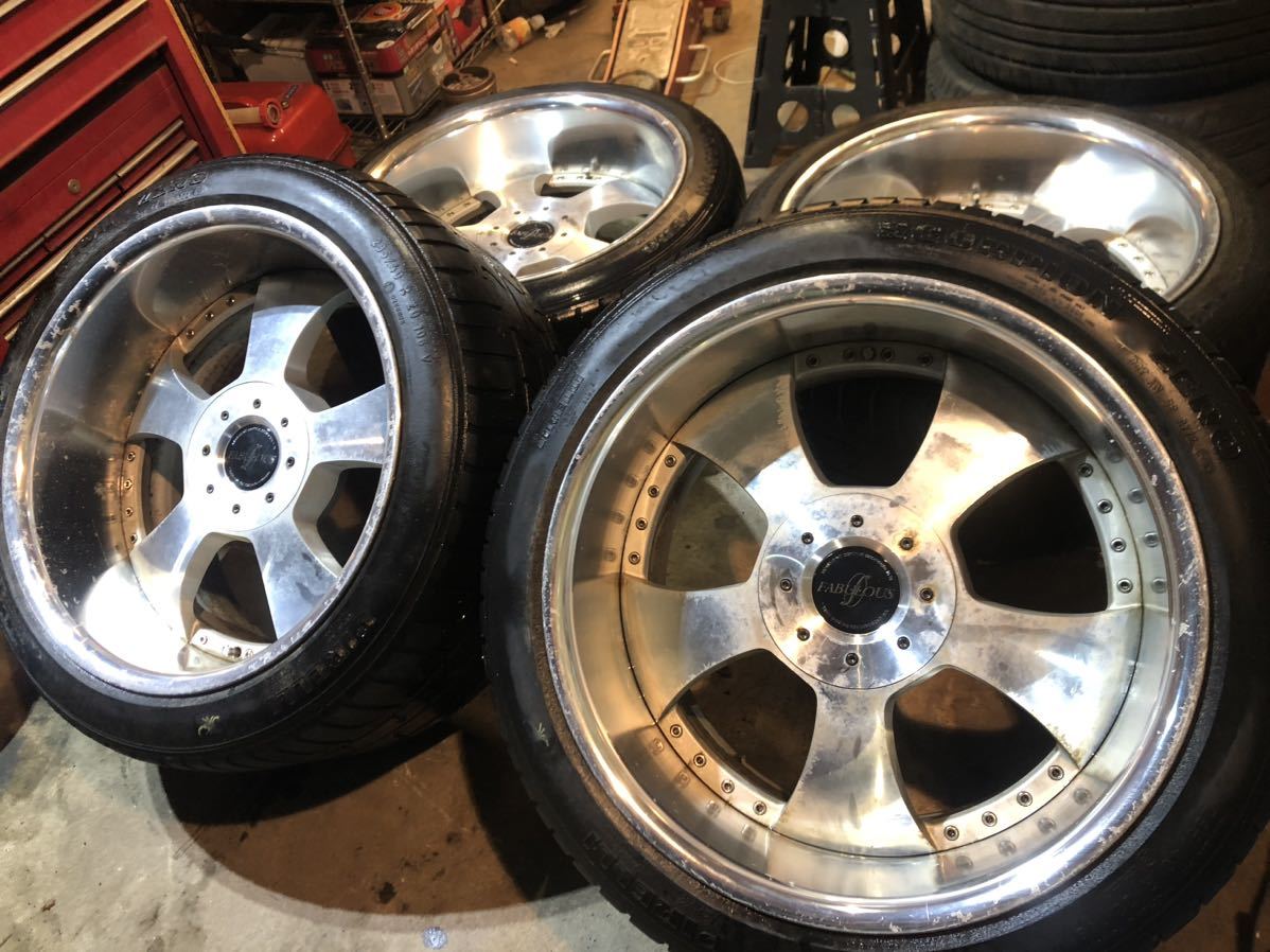 希少超深リム当時物 FABULOUS 20inch 12.0jj -10 5H PCD150 1円 