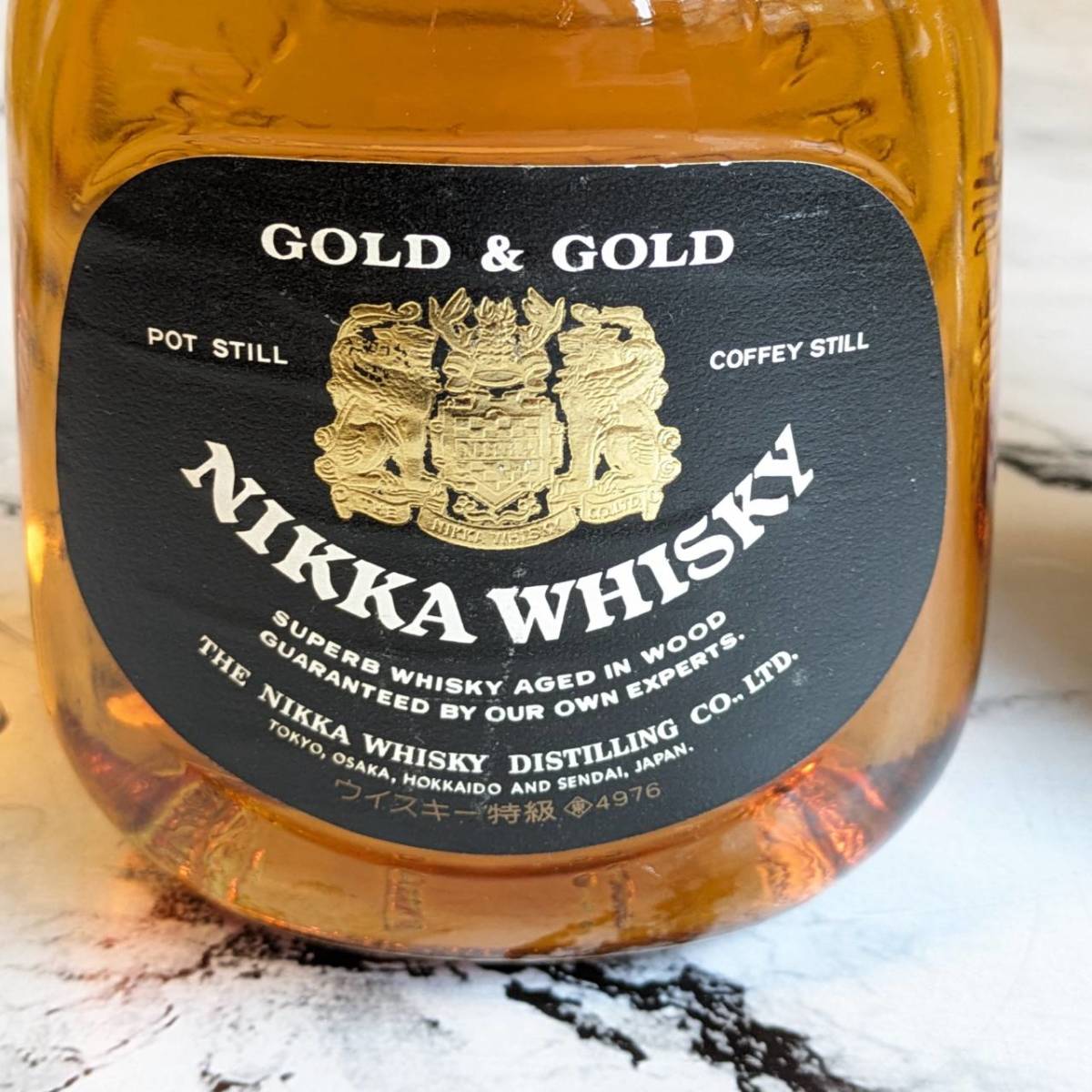 古酒未開栓〕NIKKA WHISKY ニッカ G&G 白びん 鎧 甲冑 騎士 ナイト