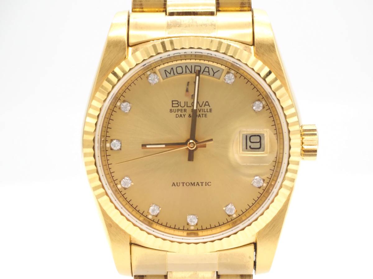 5 ) BULOVA スーパーセビル デイデイト 自動巻 【公式通販】