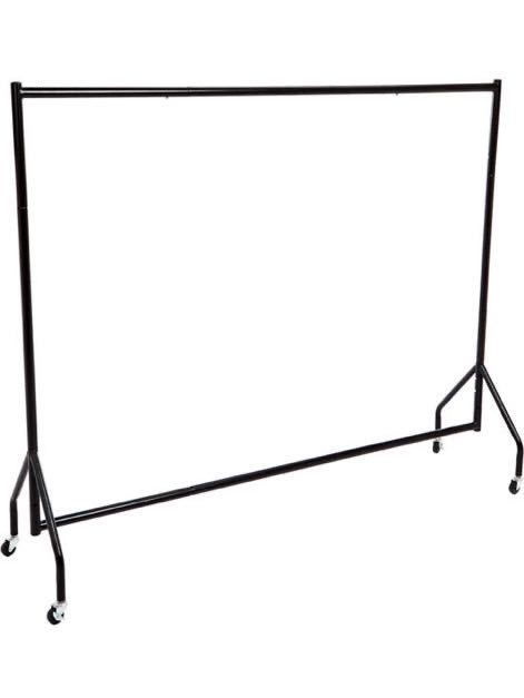 2F Amazonベーシック ハンガーラック コート用 キャスター付き コートハンガー ブラック 組み立て 格安売り切りスタート ♪