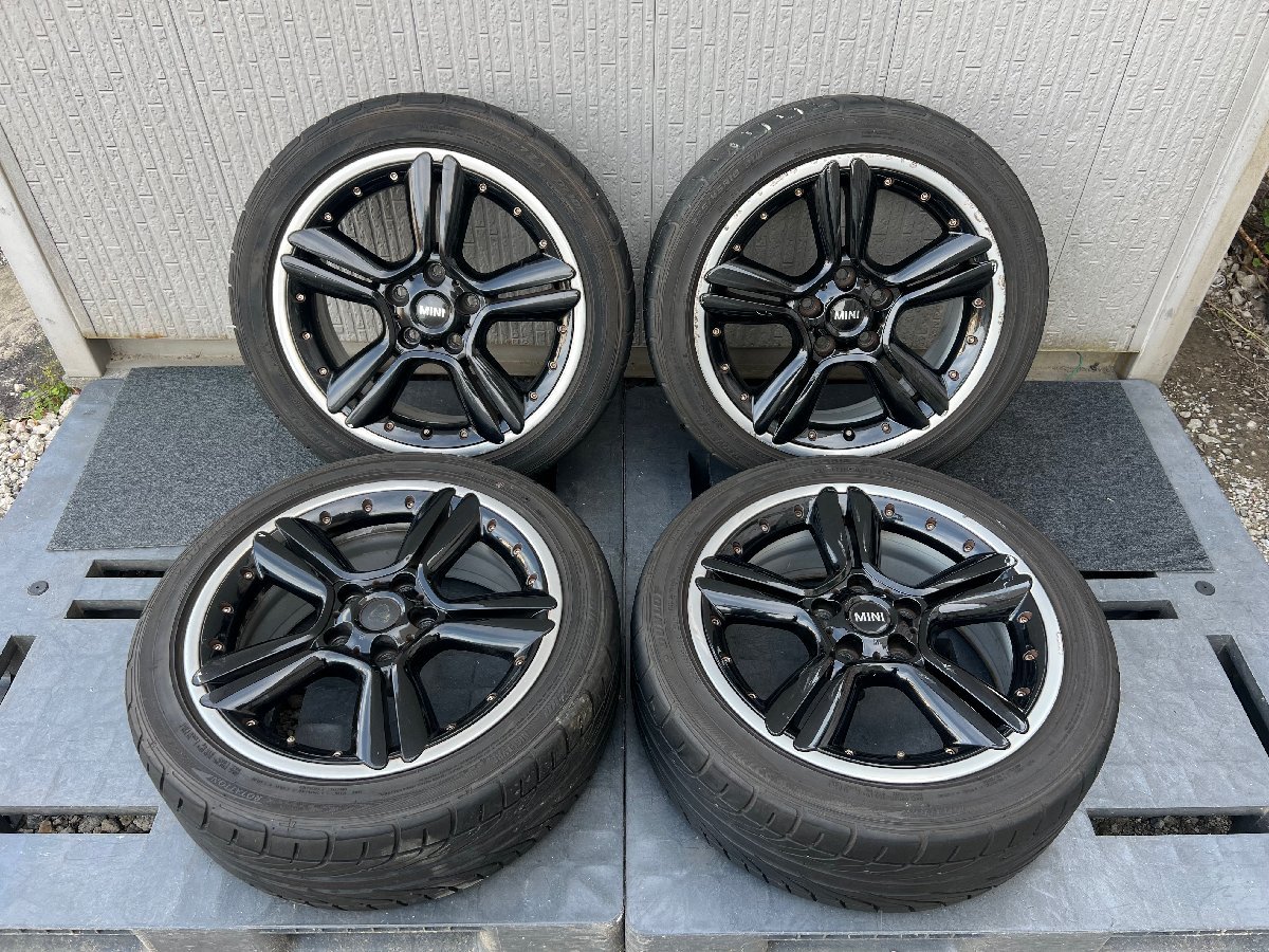 9433BMW MINIクロスオーバー 純正OPホイール&タイヤ 7J×17 +50 PCD120 5H