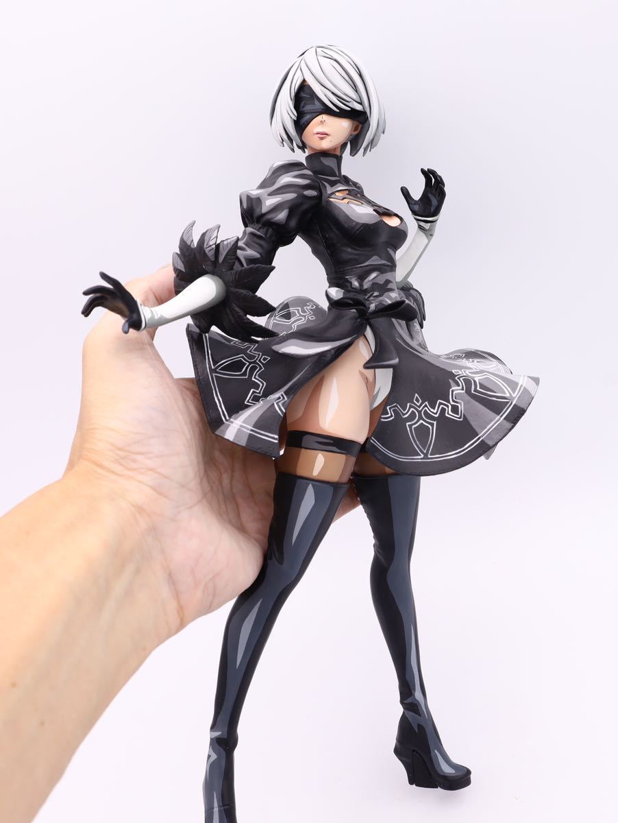 ニーアオートマタ フィギュア 2B リペイント 2次元塗装 ニーアオートマタ 2B 2次元塗装 リペイント フィギュア 2D 美少女