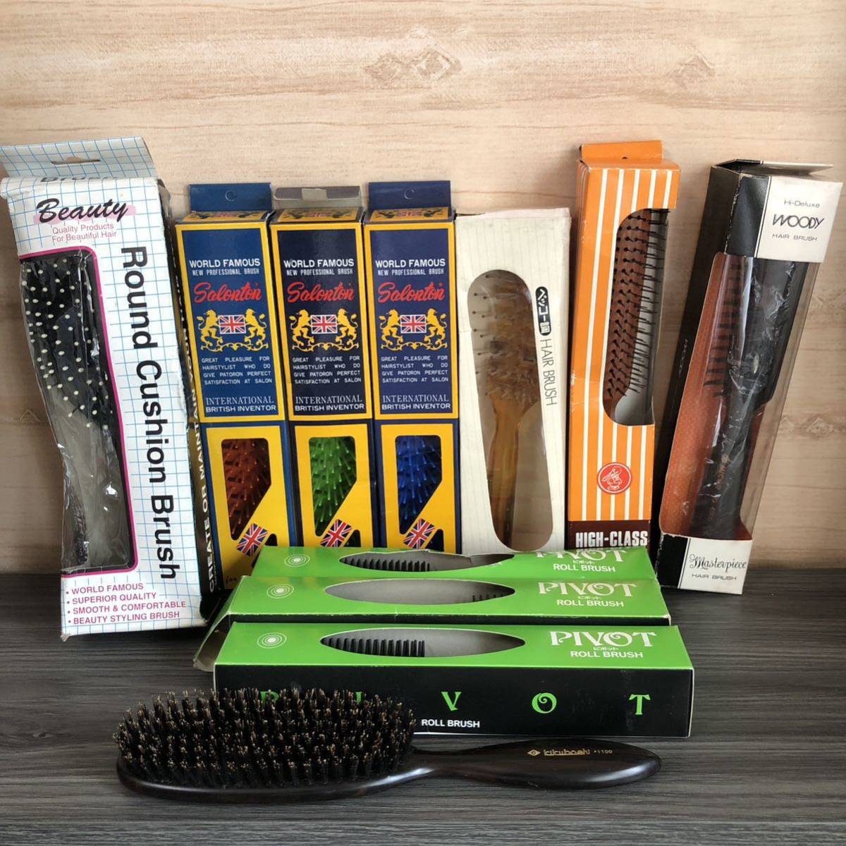 菊星　kikuboshi 平田ブラシ　サロントーン　等　ヘアブラシ 11個セット 