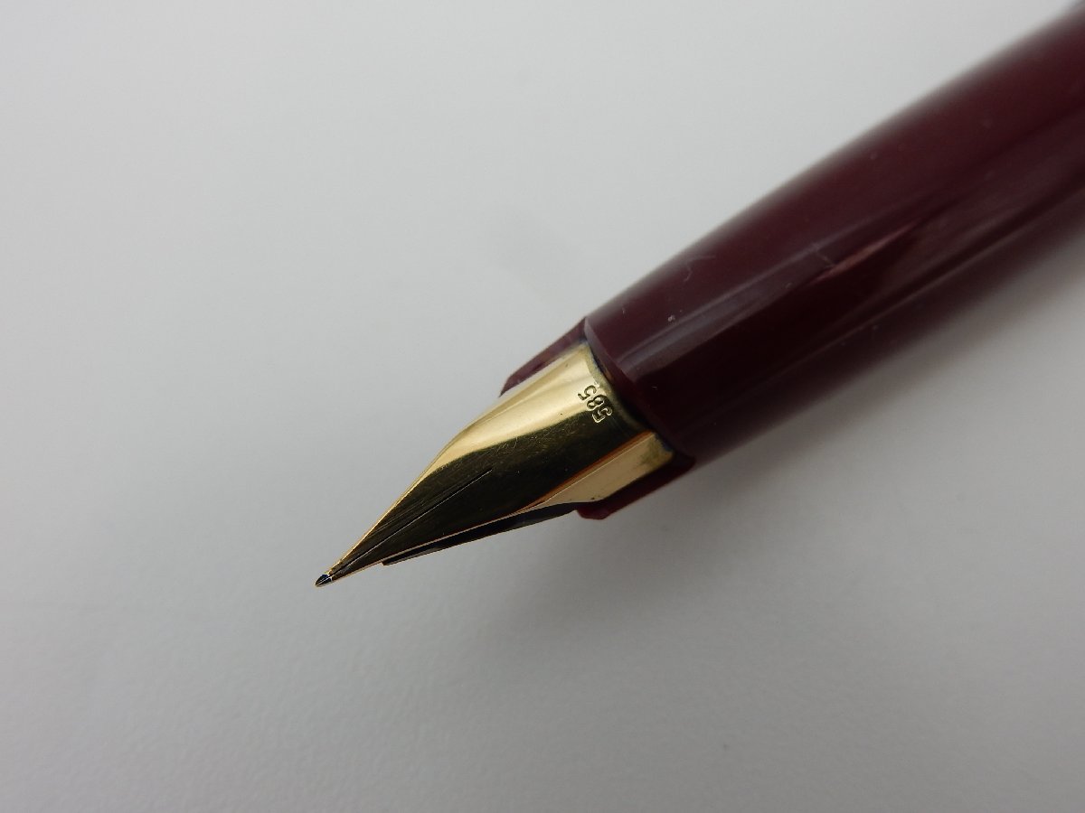 美品 MONTBLANC モンブラン 320 万年筆 ボルドー 14Kペン先 EF 1