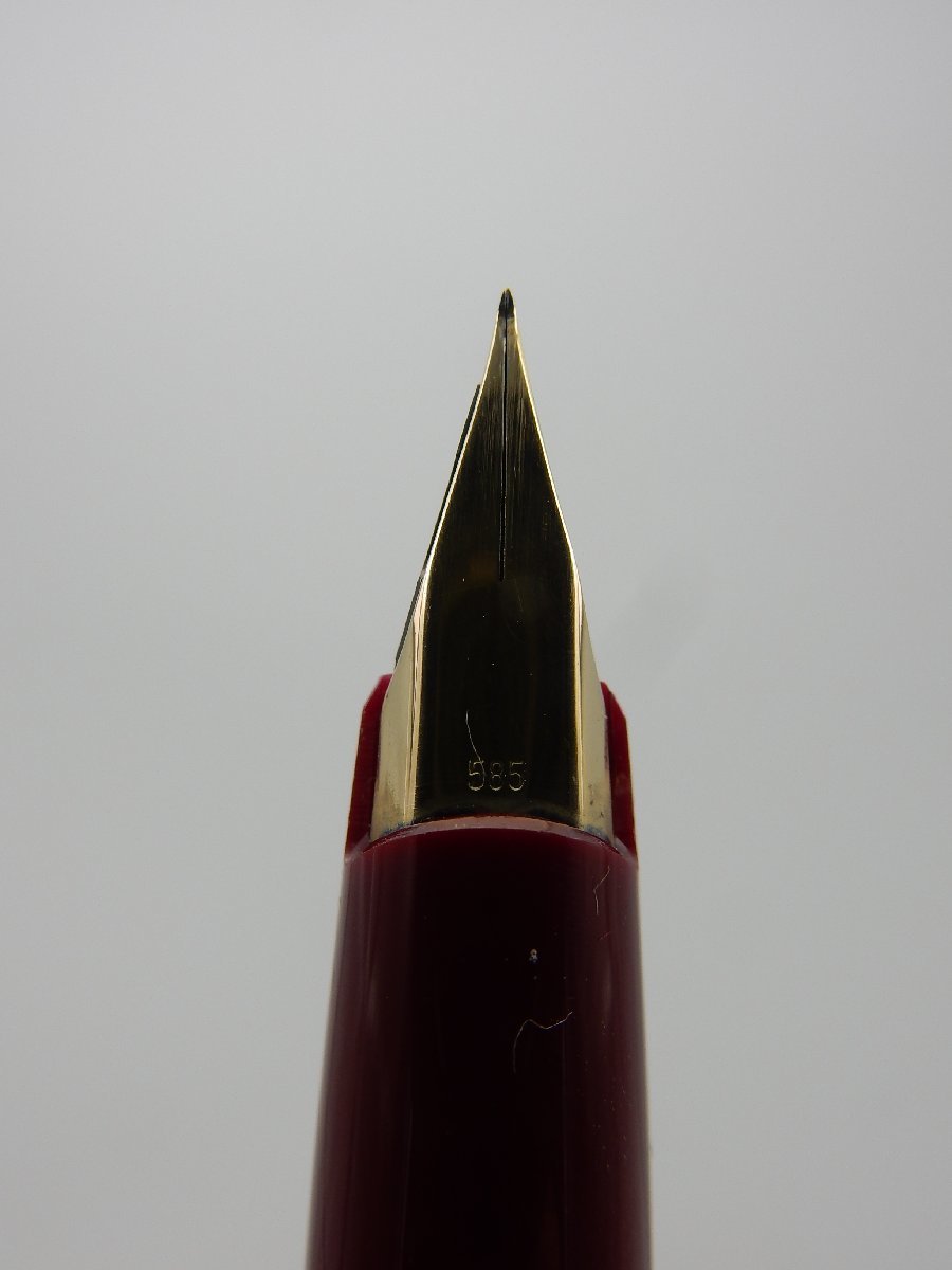 美品 MONTBLANC モンブラン 320 万年筆 ボルドー 14Kペン先 EF 1