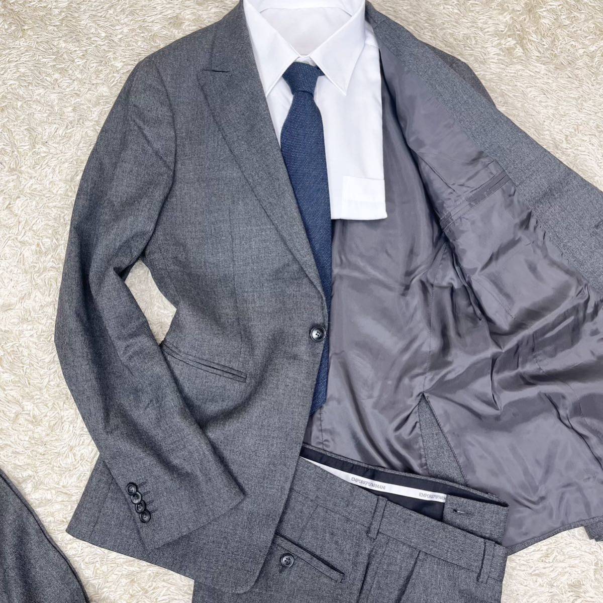 【極美品】エンポリオアルマーニ ベロア　テーラード M LINE 50 極美品 エンポリオアルマーニ 【希少レア JUDE LINE】EMPORIO ARMANI