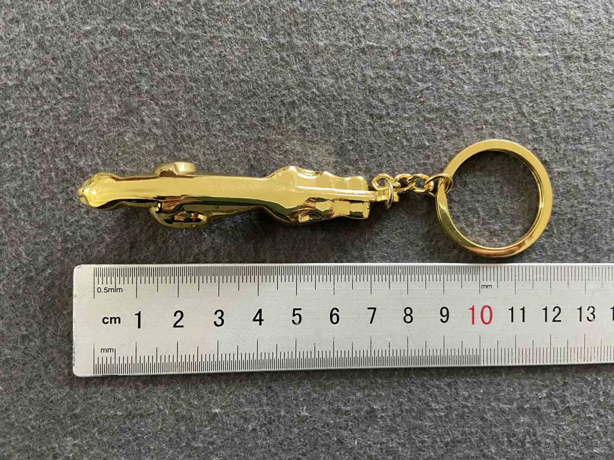 ジャガー JAGUAR ゴールド キーホルダー 車鍵アクセサ メタル 