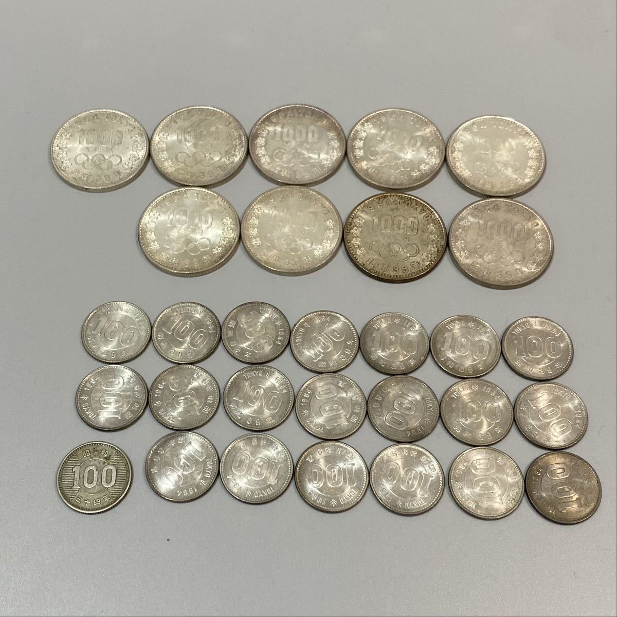 1964年東京オリンピック記念硬貨　1000円硬貨 1964年 東京オリンピック記念1,000円銀貨 富士と桜 PCGS MS67 947