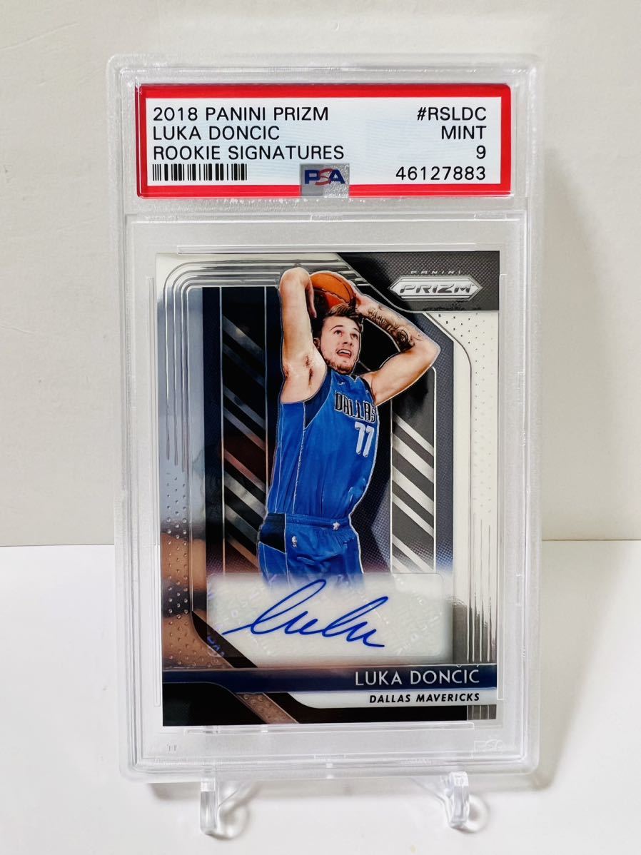 RC PSA9 Luka Doncic Auto 2018-19 Panini Prizm Basketball Rookie 