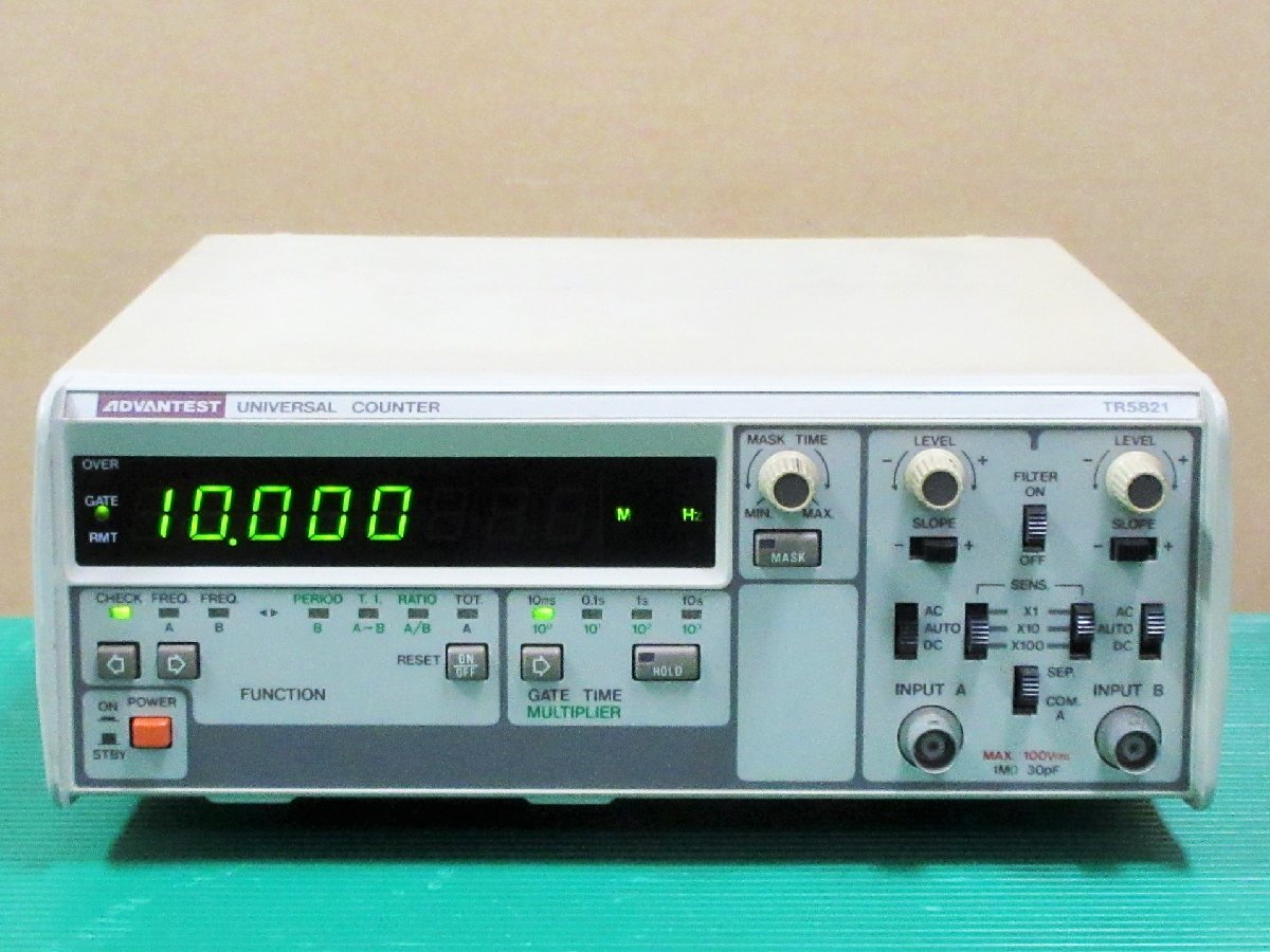 ADVANTEST TR5821 UNIVERSAL COUNTER 管理S-114 アドバンテスト