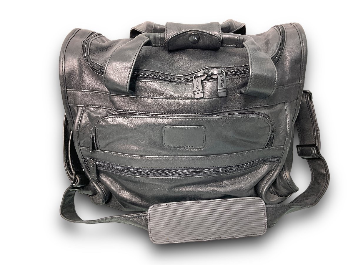 □TUMI∥トゥミ　レザーボストンバッグ　ミニボストン　幅36㎝　中古品【現状品】□