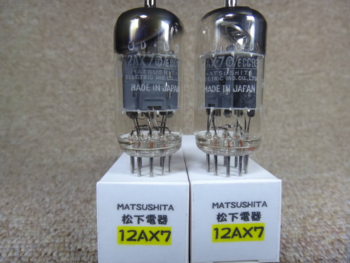 松下 12AX7 / ECC83 真空管 4本セット音出し◯ 松下 12AX7 / ECC83
