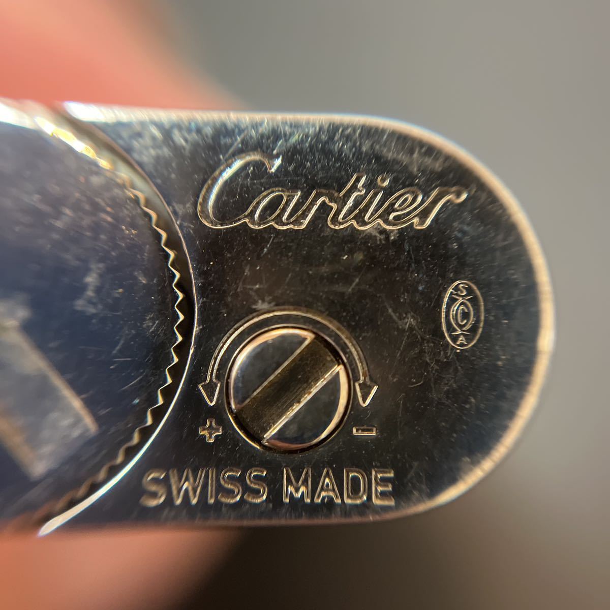 カルティエ Cartier ガスライター ライター ブラック ガス : オーバル 