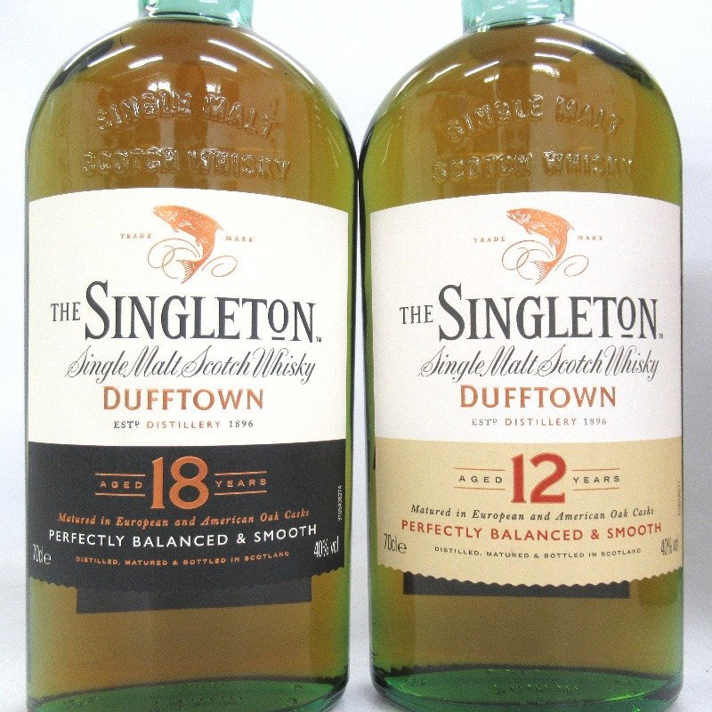 ウイスキー シングルトン ダフタウン 18年/12年 2本セット 700ml